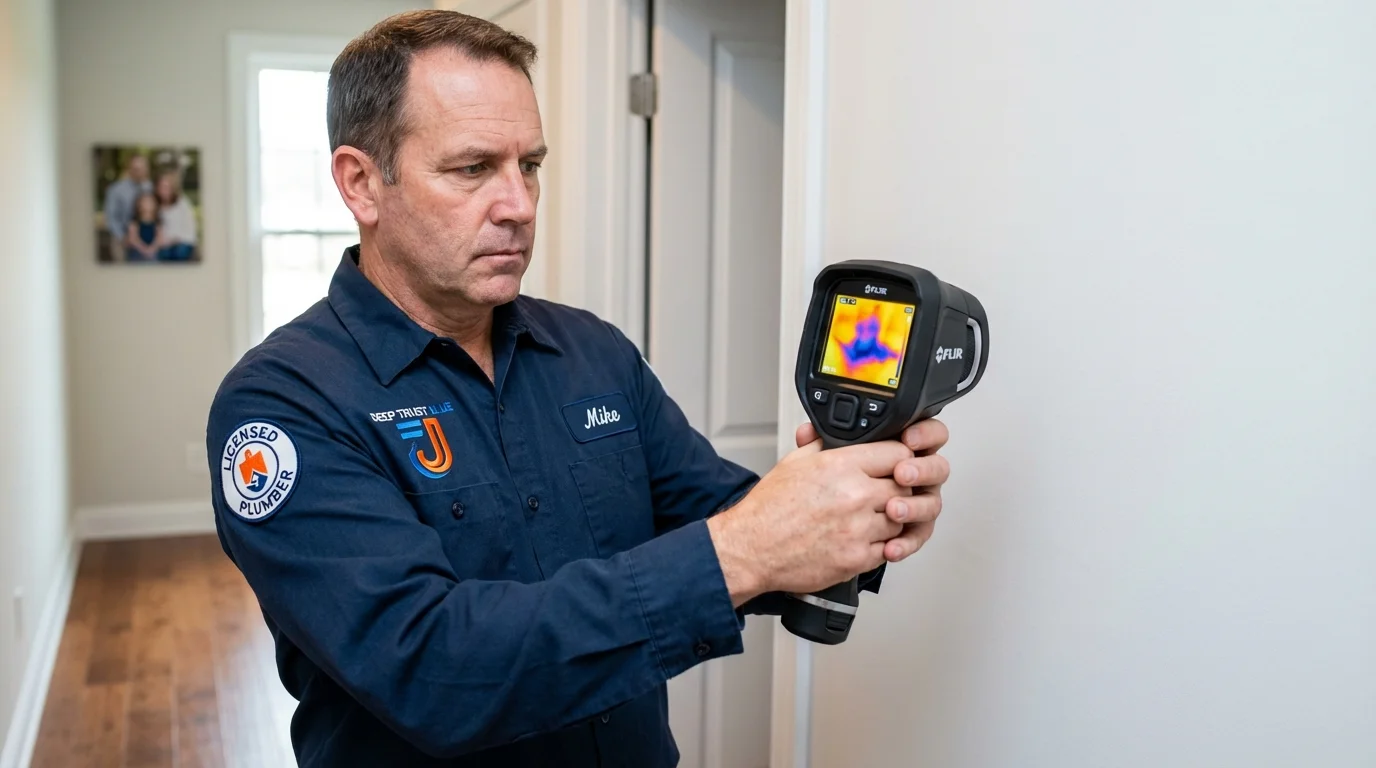 Thermal imaging leak detection by Johns Plumbing LLC in Poulsbo